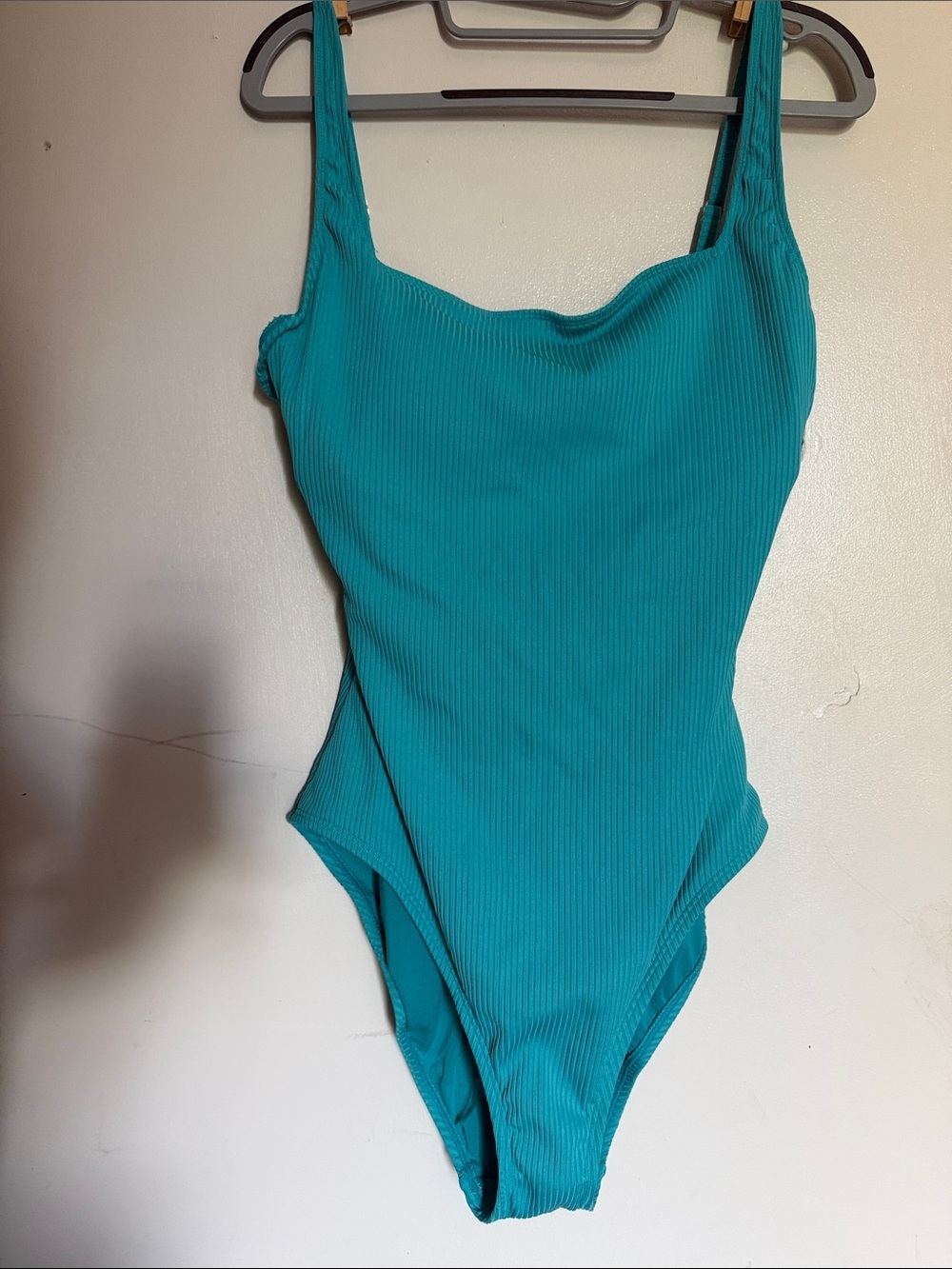 Ribbed Teal/aqua One-Piece Bodysuit